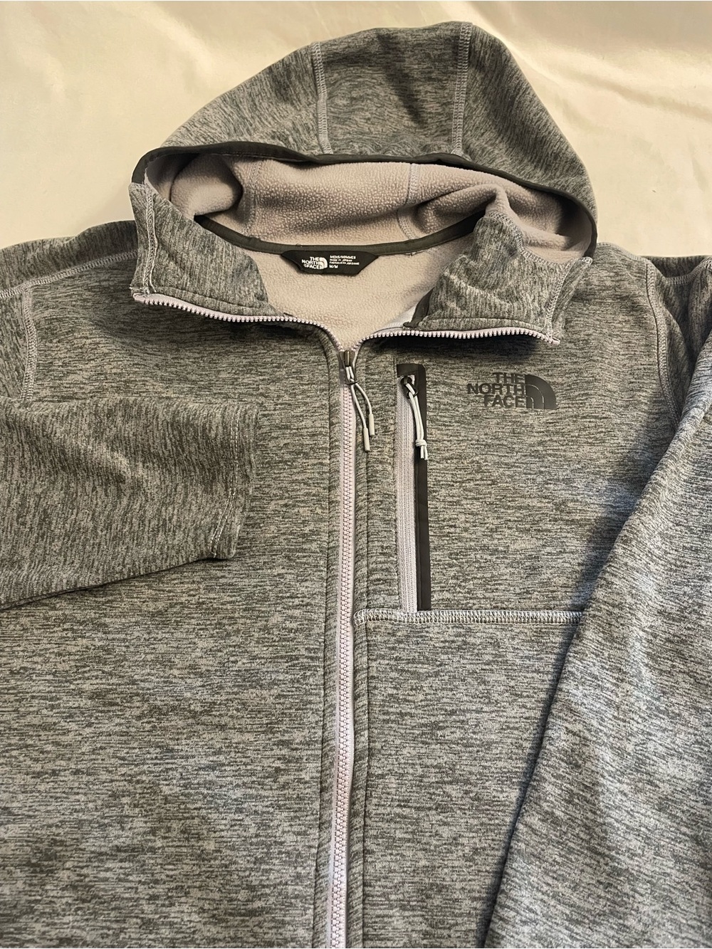 The North Face Men's Canyonlands Full Zip Hoodie Heather Grey Size Medium